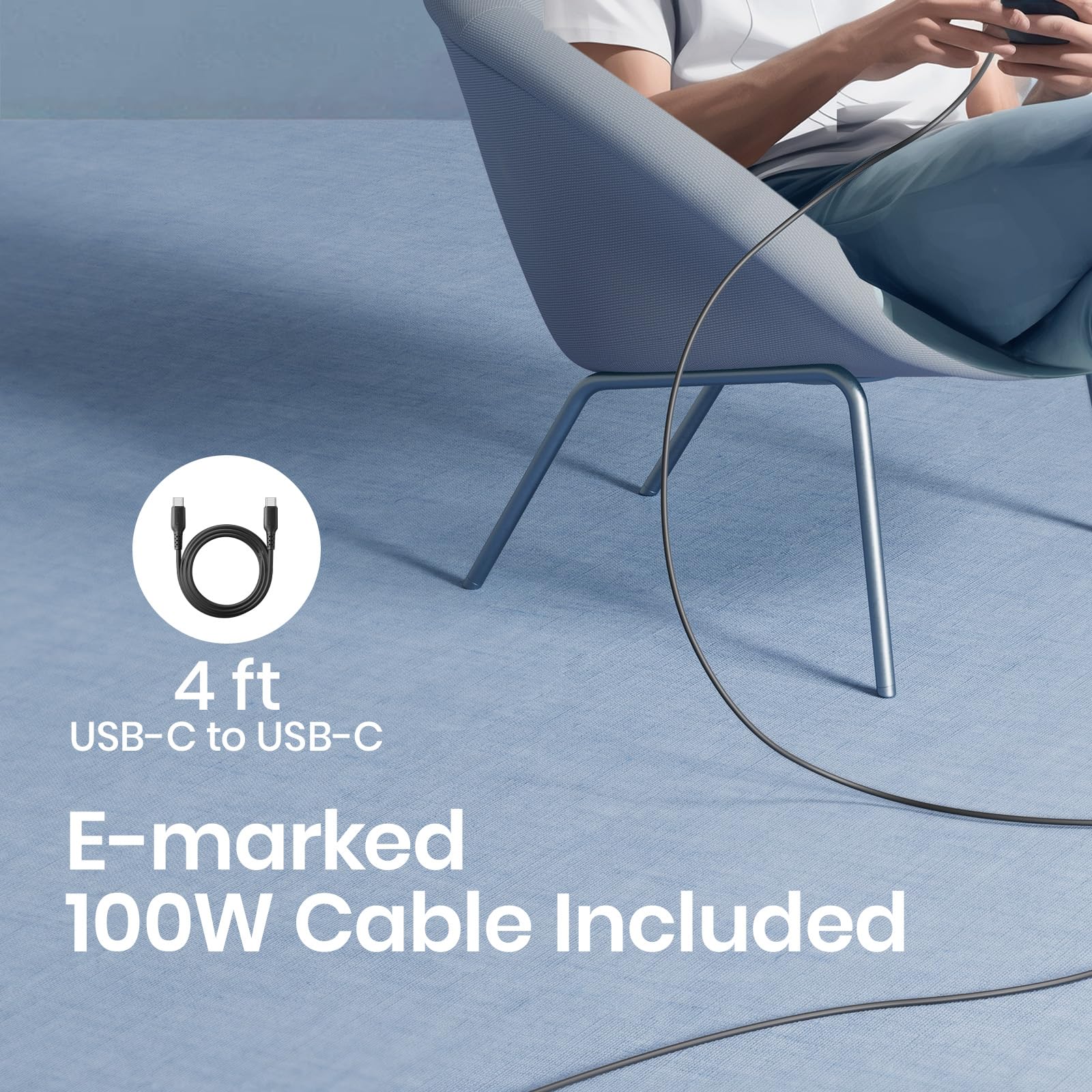 Foto 5 | Cargador Iniu 65w Usb-c Pd Qc 3.0 Carga Rápida 2 Puertos - Venta Internacional.