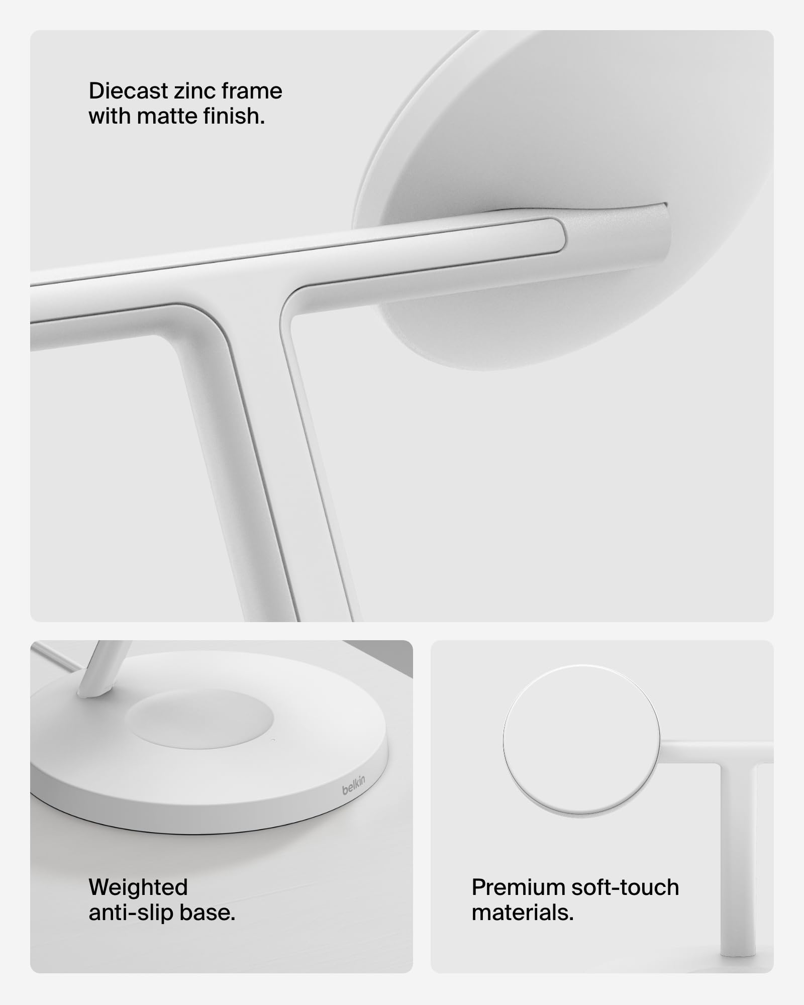 Foto 3 | Cargador Belkin Magsafe Inalámbrico 3 En 1 De 15 W, Compatible Con Magsafe, Blanco - Venta Internacional.