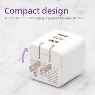 Foto 5 | Cargador De Pared Usb Philips Dlp2408/37 De 17 W Y 3 Puertos Para Iphone - Venta Internacional.