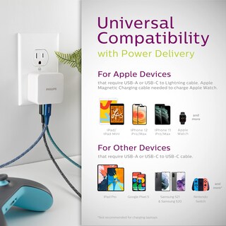 Foto 5 | Cargador De Pared Usb Philips Dlp1032q/37 32w Para Iphone Ipad - Venta Internacional.