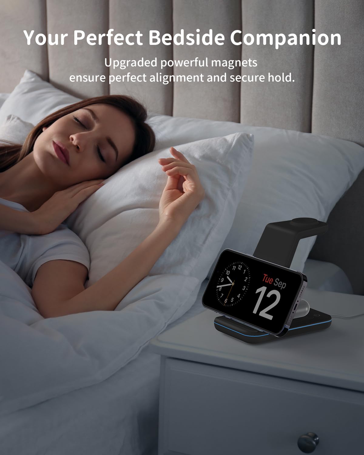 Foto 5 pulgar | Cargador Inalámbrico Joygeek 3 En 1 Para Iphone + Apple Watch + Airpods - Venta Internacional.
