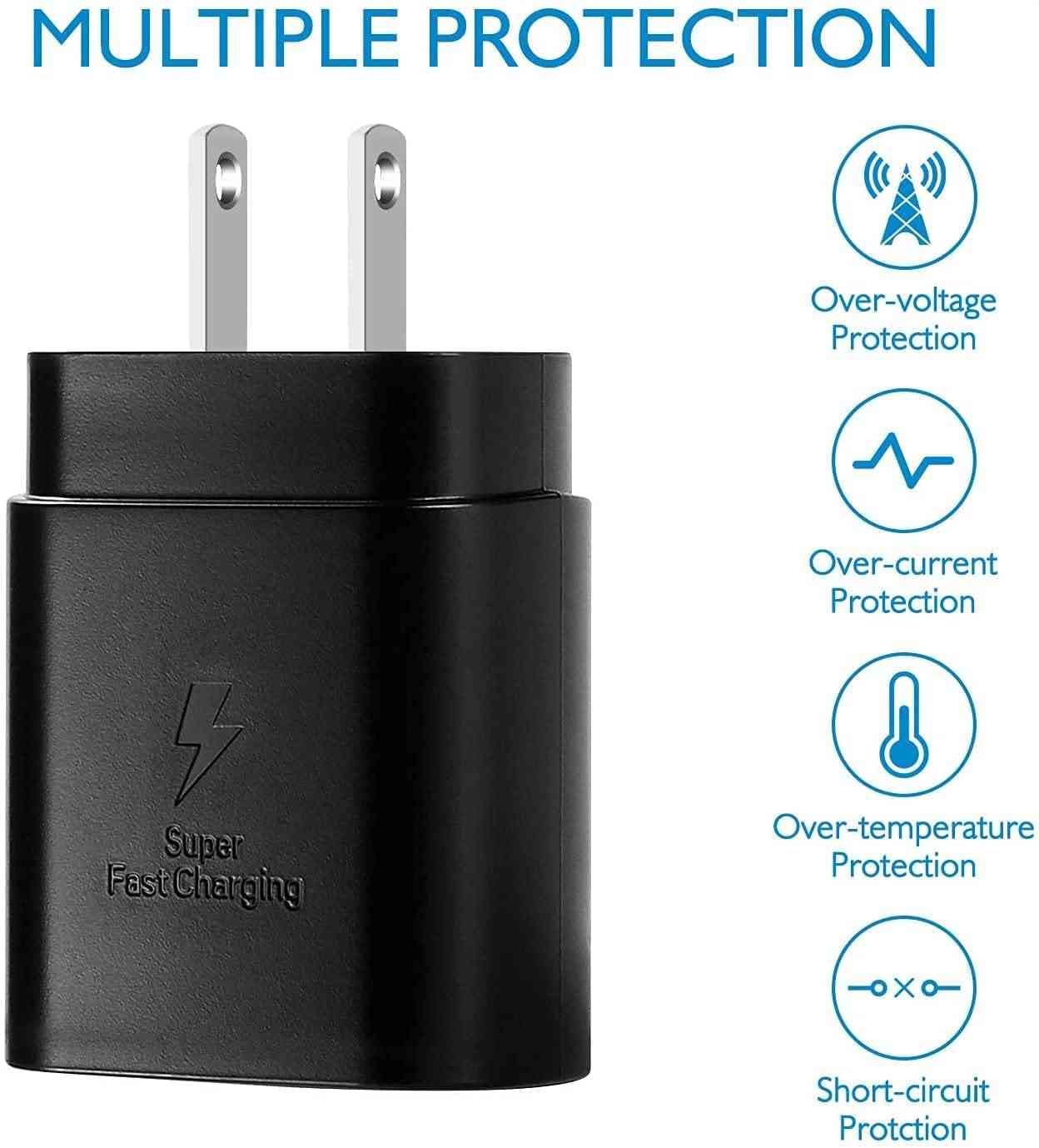 Foto 5 pulgar | Cargador Samsung De 25 W De Adaptación Rápida Para Galaxy S22 S23+ Ultra - Venta Internacional.