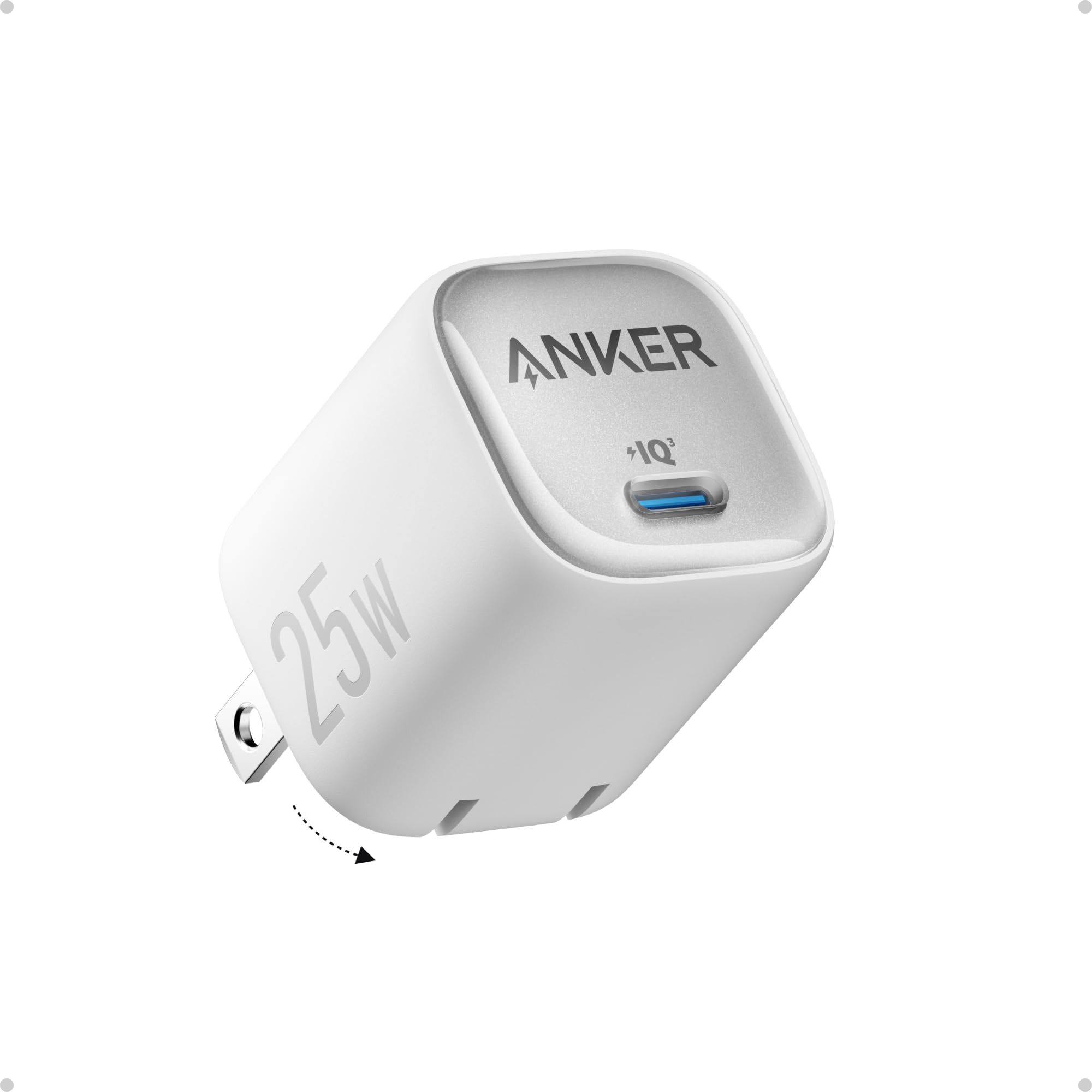 Foto 2 pulgar | Cargador Anker 25w Usb C Compacto Y Plegable Blanco - Venta Internacional.