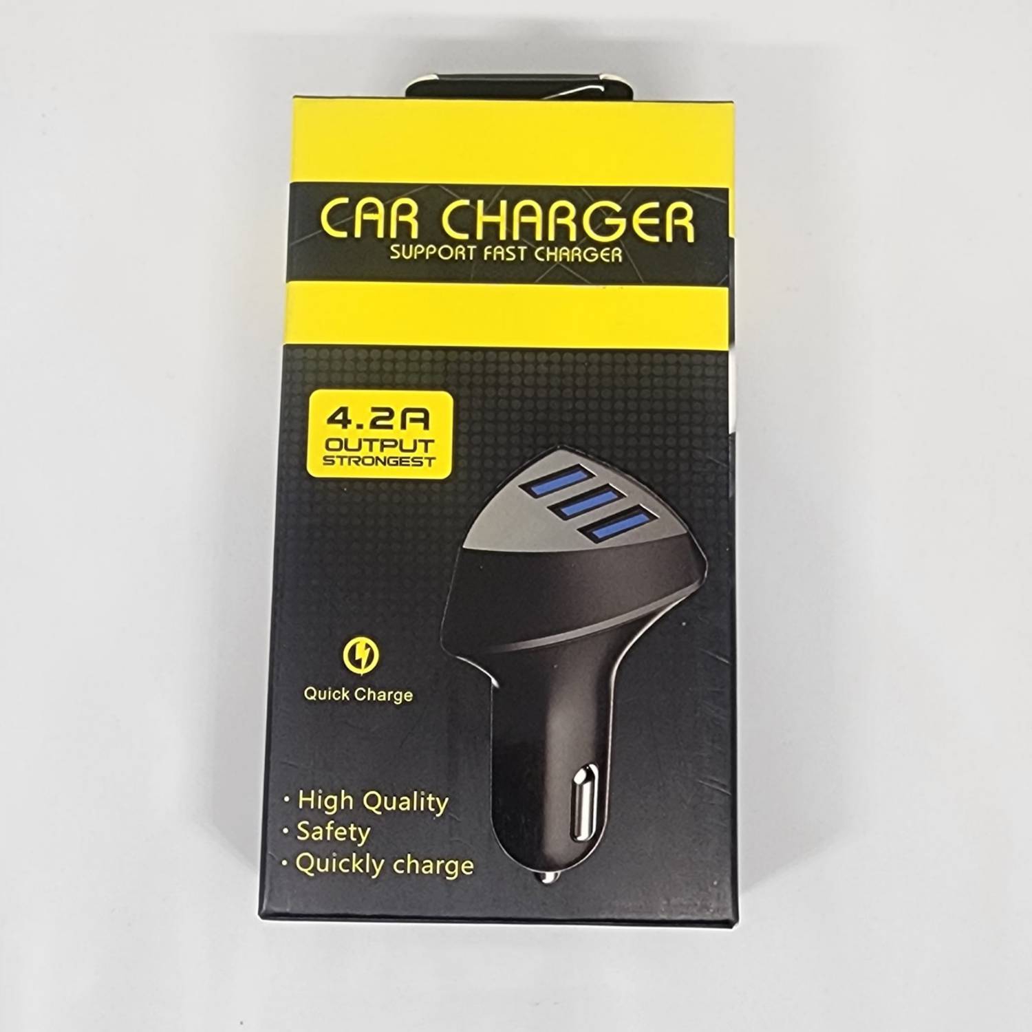 Foto 4 pulgar | Cargador De Coche Triple Usb 4.2 A 12 V Con Martillo De Seguridad - Venta Internacional.