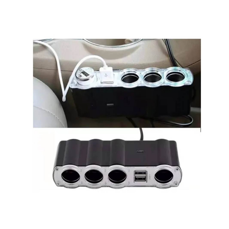 Foto 2 pulgar | Adaptador Para Encendedor De Coche, Cargador Usb 1 A 4, 12 V/24 V, 60 W - Venta Internacional.