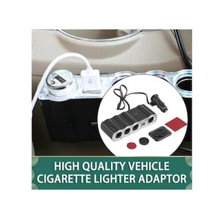 Foto 4 | Adaptador Para Encendedor De Coche, Cargador Usb 1 A 4, 12 V/24 V, 60 W - Venta Internacional.