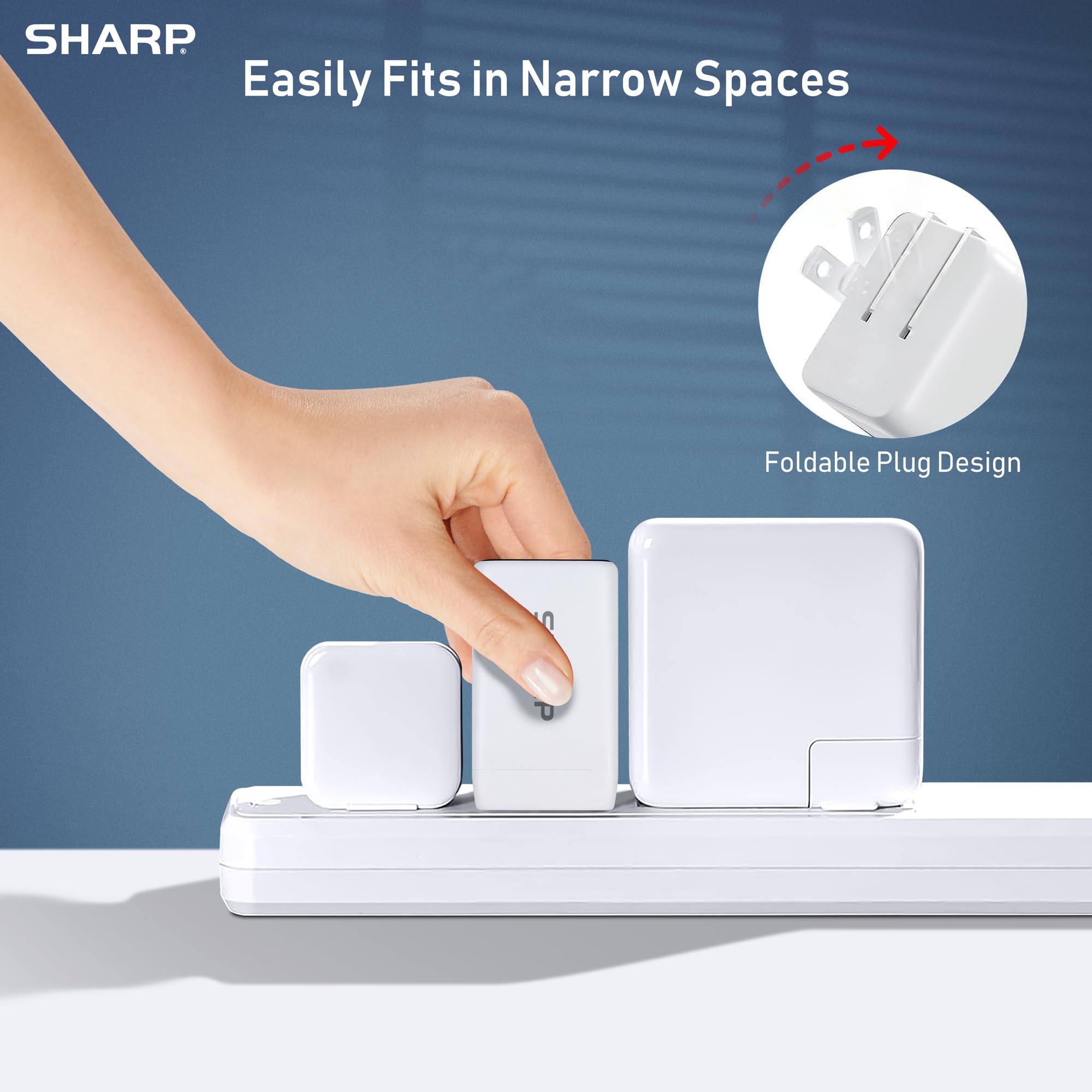 Foto 7 pulgar | Cargador Usb C Sharp G451a1cu-wht De 45 W Con 2 Puertos Para Iphone Galaxy - Venta Internacional.