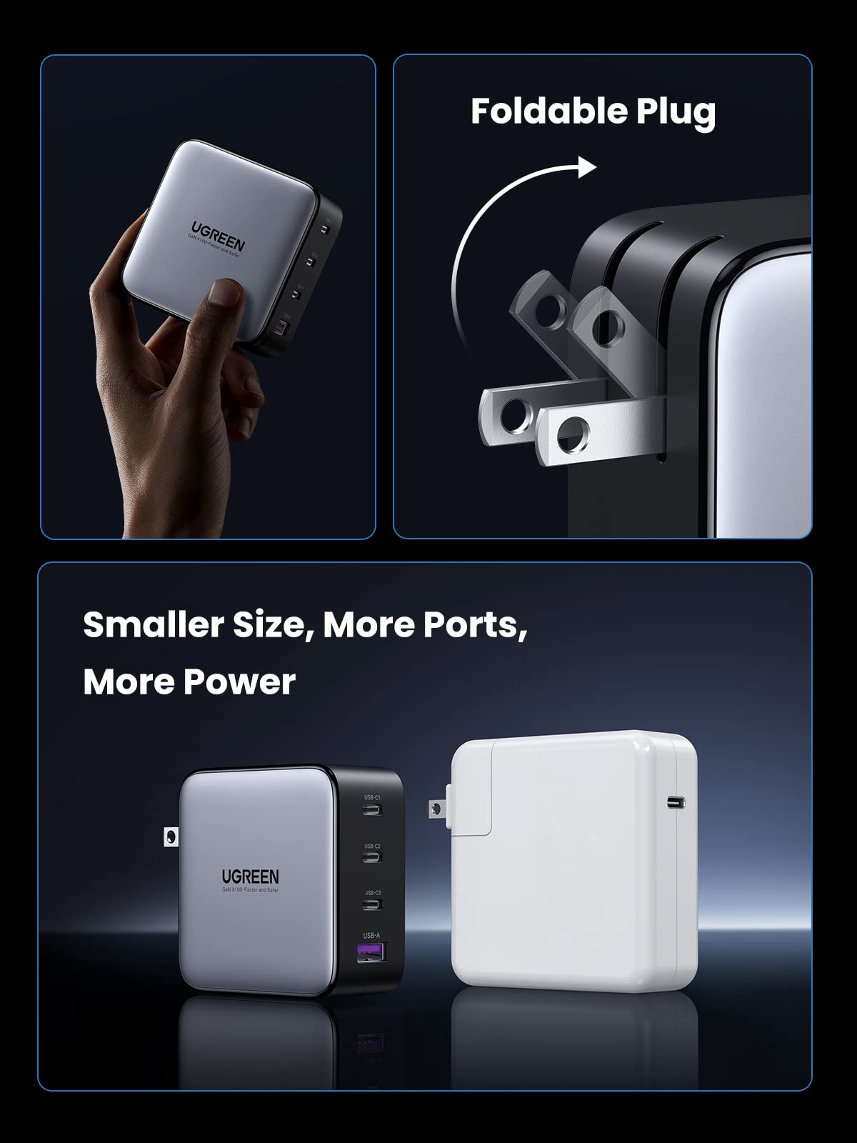 Foto 8 pulgar | Paquete De Cargadores Ugreen Usb-c De 100 W Con 2 Cables Usb-c Para Macbook - Venta Internacional.