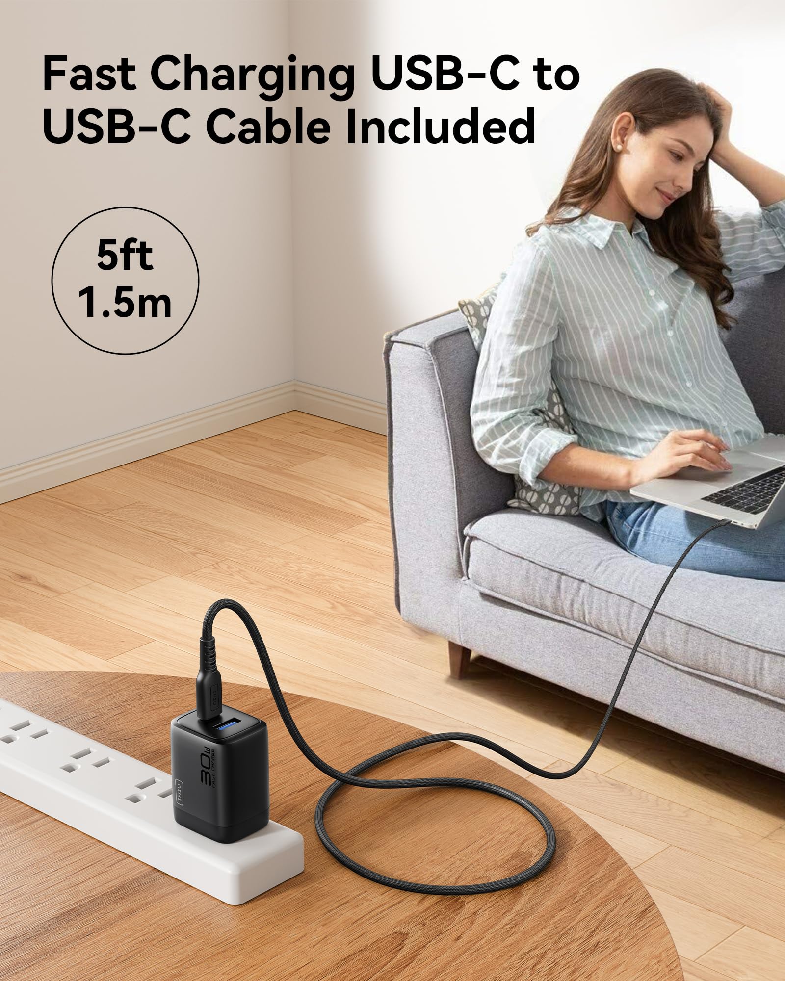 Foto 8 pulgar | Cargador Usb C Iniu 30w Pd Qc 3.0 De Doble Puerto Para Iphone Samsung - Venta Internacional.