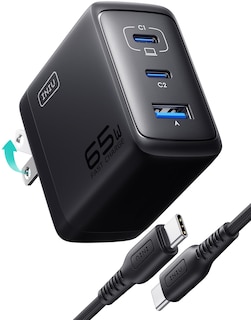 Foto 1 | Cargador Usb C Iniu 65 W Pd De 3 Puertos Para Macbook Pro/air, Dell Xps - Venta Internacional.