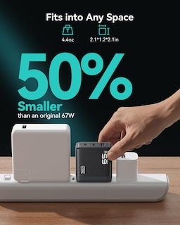 Foto 5 | Cargador Usb C Iniu 65 W Pd De 3 Puertos Para Macbook Pro/air, Dell Xps - Venta Internacional.