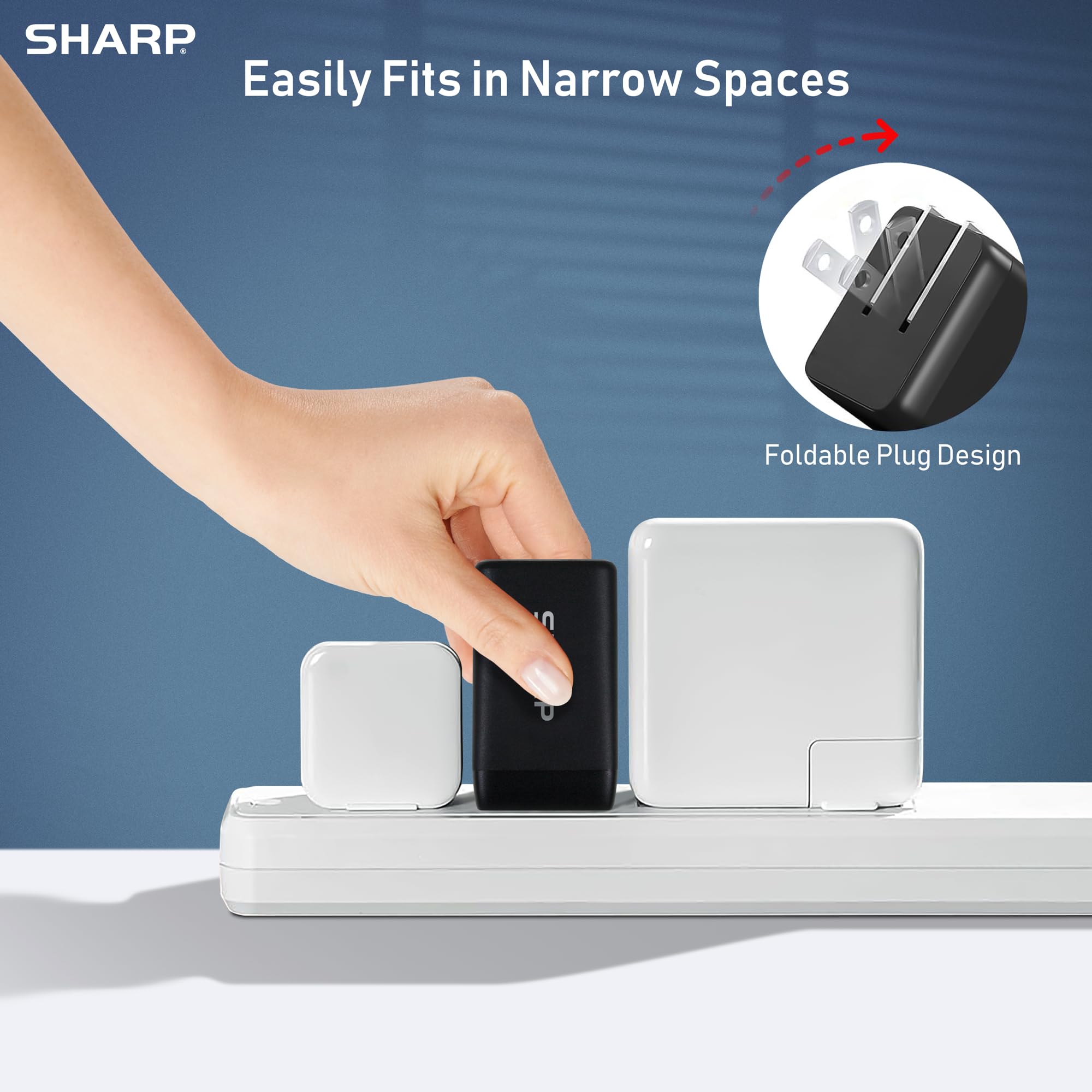 Foto 7 pulgar | Cargador Sharp Usb C De 45 W, 2 Puertos (usb A+c), Carga Rápida, Negro - Venta Internacional.