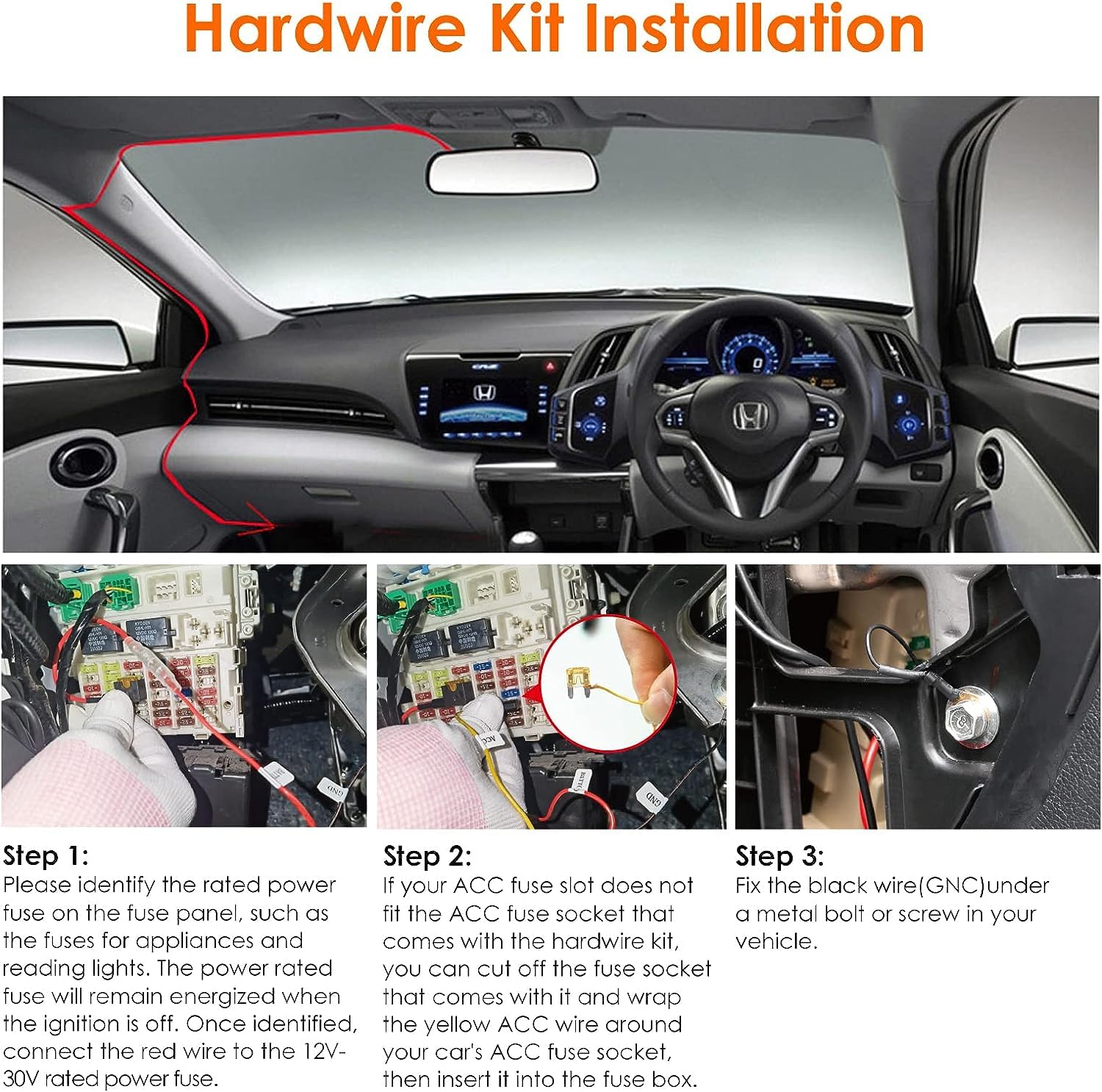 Foto 5 | Kit De Cableado Para Cámara De Salpicadero Vantrue Tipo C Usb De 12 V/24 V A 5 V - Venta Internacional.