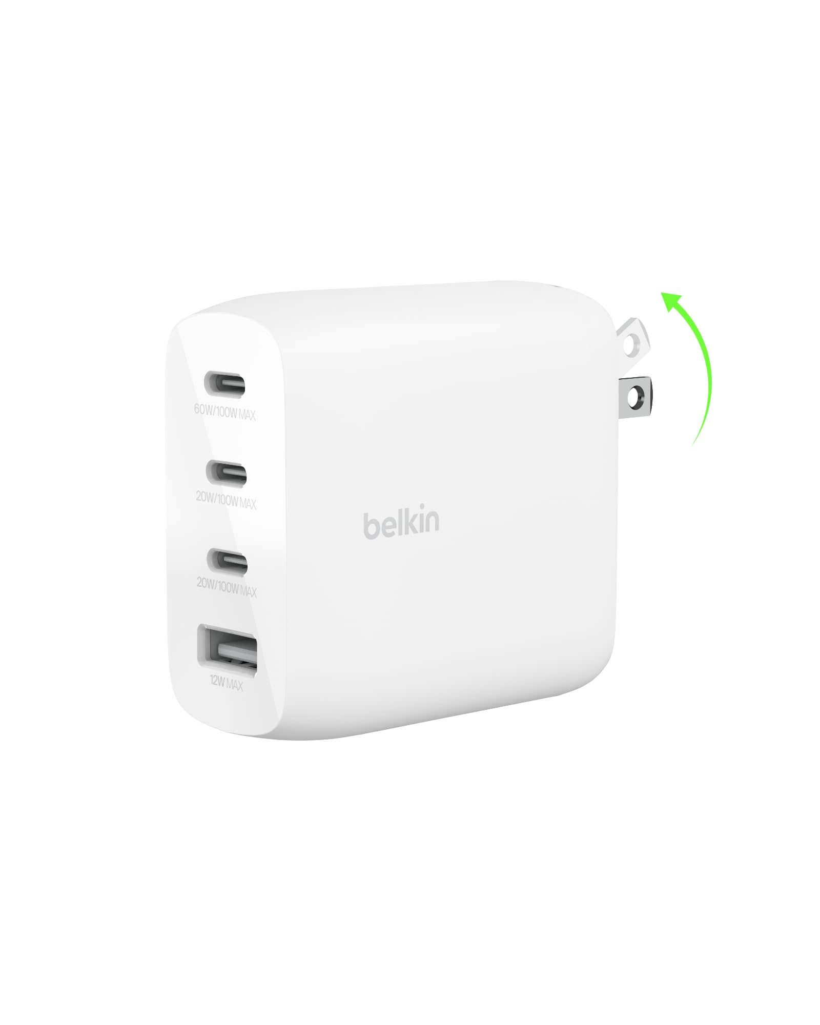 Foto 2 pulgar | Cargador De Pared Belkin De 112 W Y 4 Puertos Gan Con Usb-c Pd Y Usb-a - Venta Internacional.