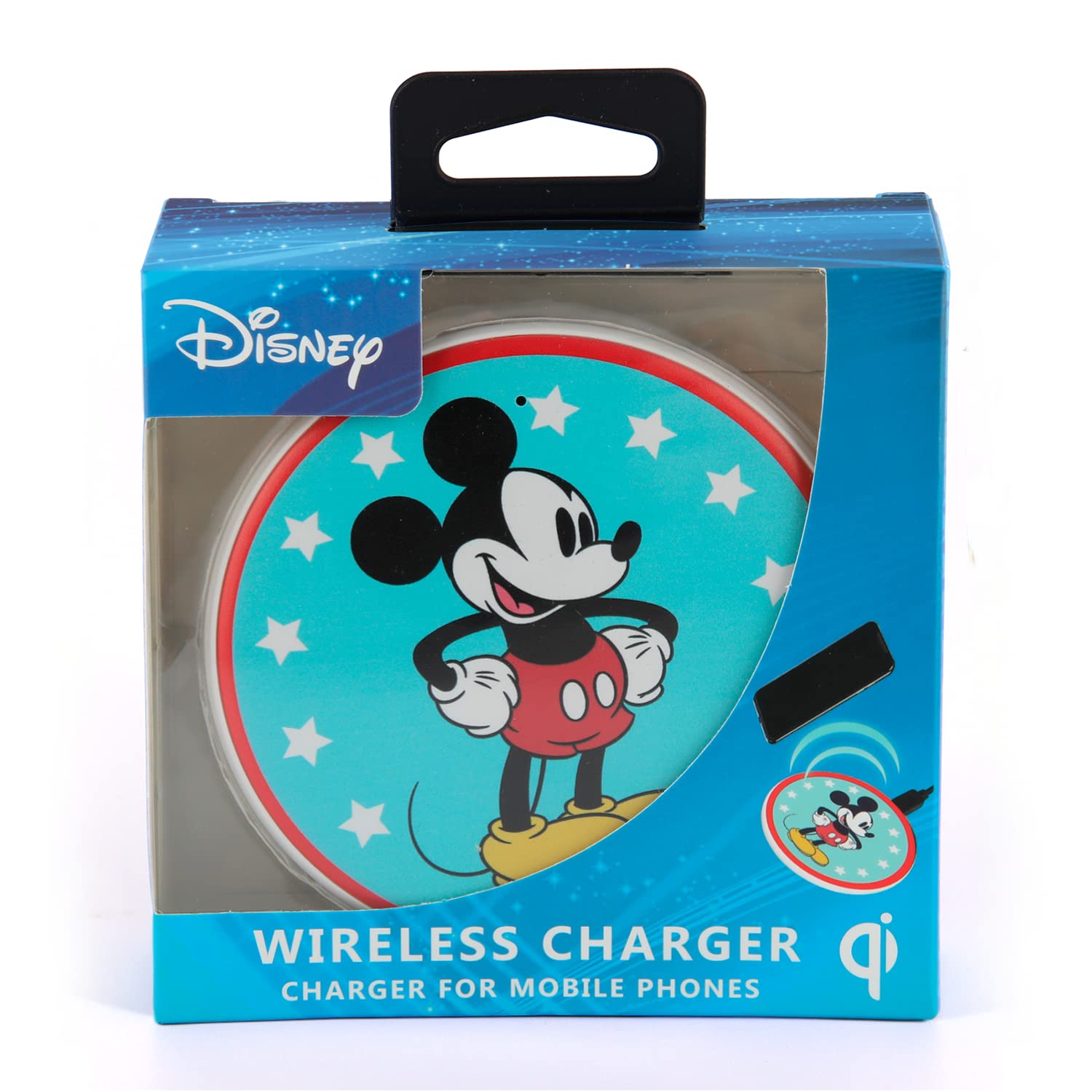 Foto 7 pulgar | Base De Carga Inalámbrica Disney Mickey Mouse Para Todos Los Dispositivos Qi - Venta Internacional.