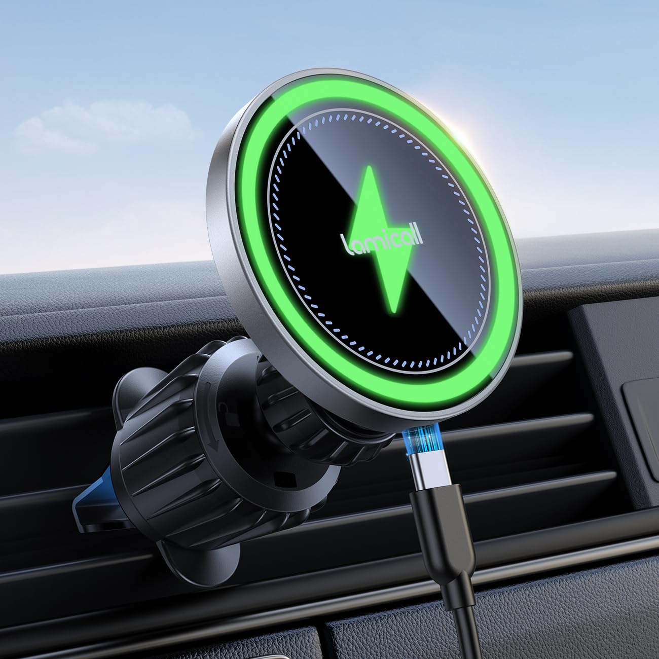 Foto 1 | Cargador De Coche Lamicall 2025 Ultra Magnet 15w Para Iphone - Venta Internacional.