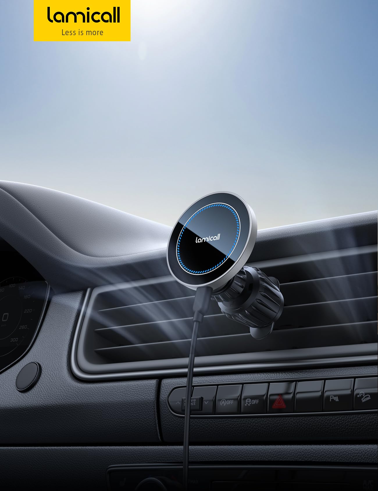 Foto 7 | Cargador De Coche Lamicall 2025 Ultra Magnet 15w Para Iphone - Venta Internacional.