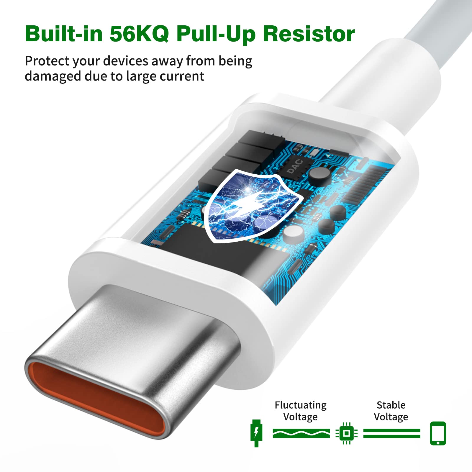 Foto 4 pulgar | Cable Usb C Jelanry Usb Tipo C, 120 W, 90 W, Hypercharge, 6.6 Pies - Venta Internacional.