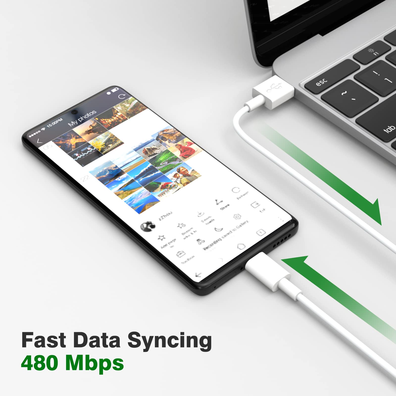 Foto 5 pulgar | Cable Usb C Jelanry Usb Tipo C, 120 W, 90 W, Hypercharge, 6.6 Pies - Venta Internacional.