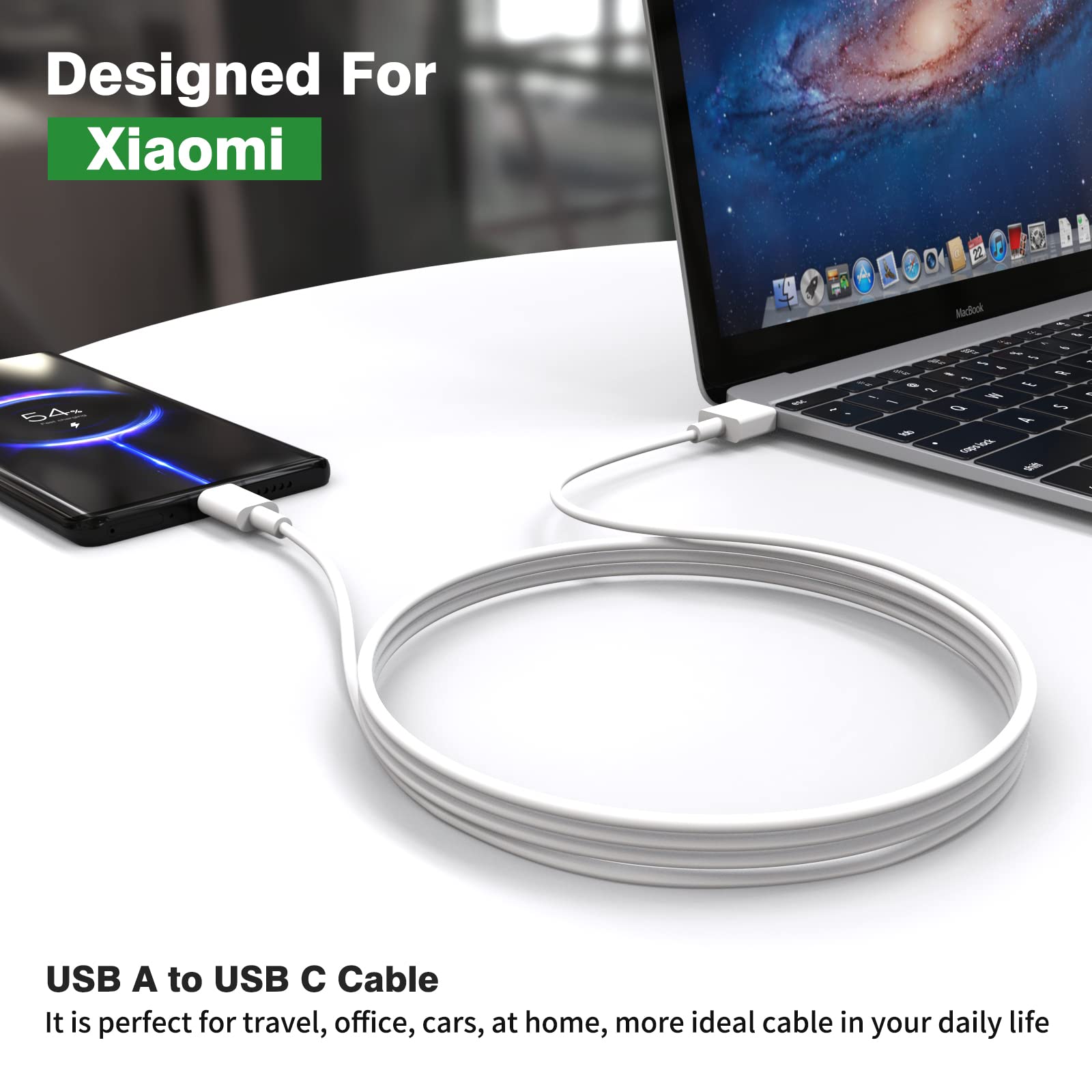 Foto 7 pulgar | Cable Usb C Jelanry Usb Tipo C, 120 W, 90 W, Hypercharge, 6.6 Pies - Venta Internacional.