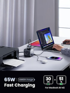 Foto 3 | Estación De Carga Ugreen Usb-c De 65 W Con Toma De Corriente Alterna Nexode 7 En 1 - Venta Internacional.
