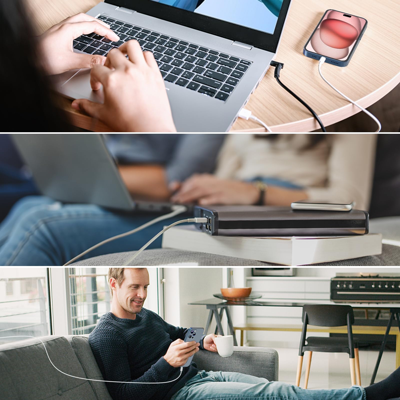 Foto 8 pulgar | Cargador Belcompany Para Iphone 16/15, 20 W, Usb-c, Paquete De 2 Con Cable De 10 Pies - Venta Internacional.