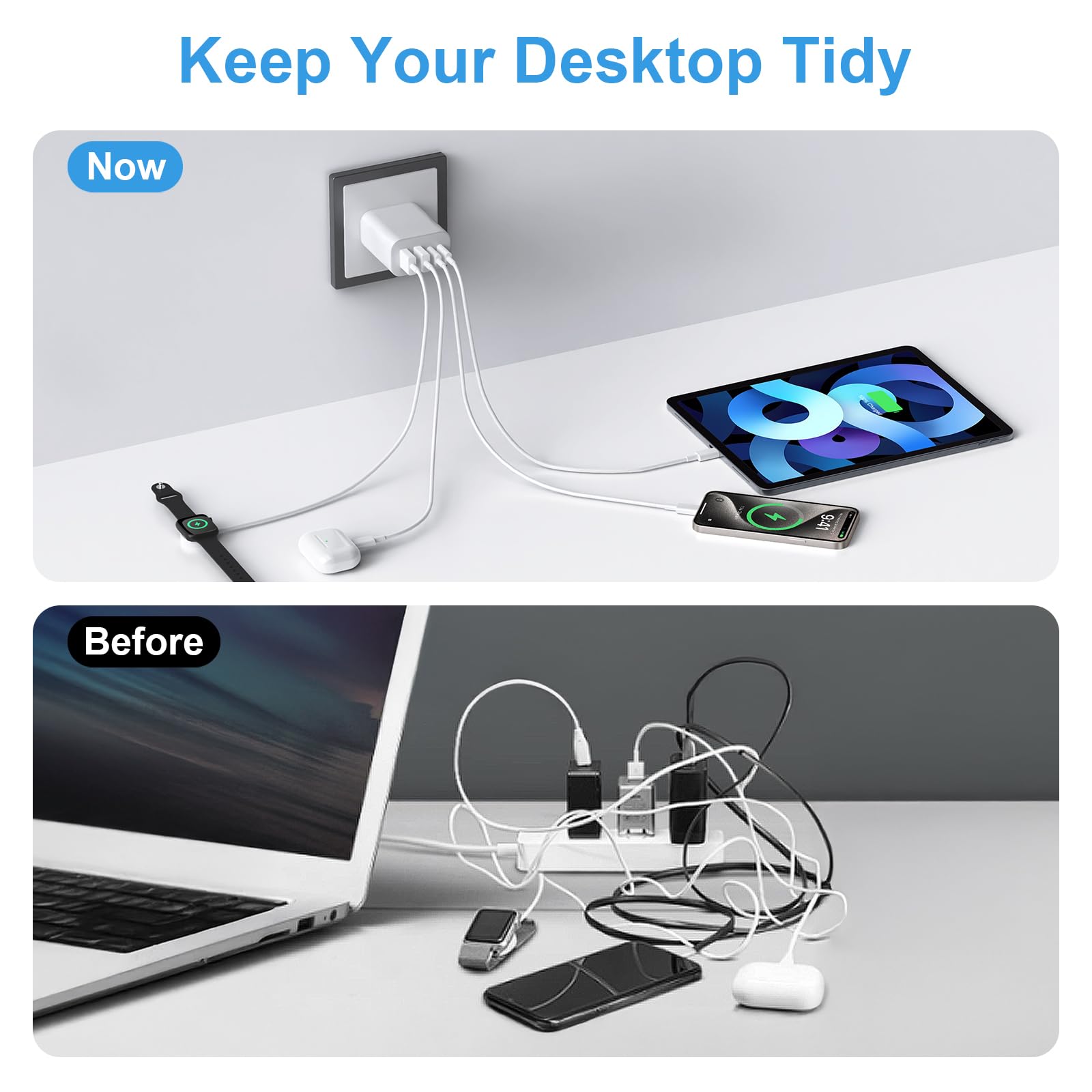 Foto 3 pulgar | Bloque De Carga Usb C, Cubo De Carga Pd+qc De Doble Puerto De 40 W - Venta Internacional.