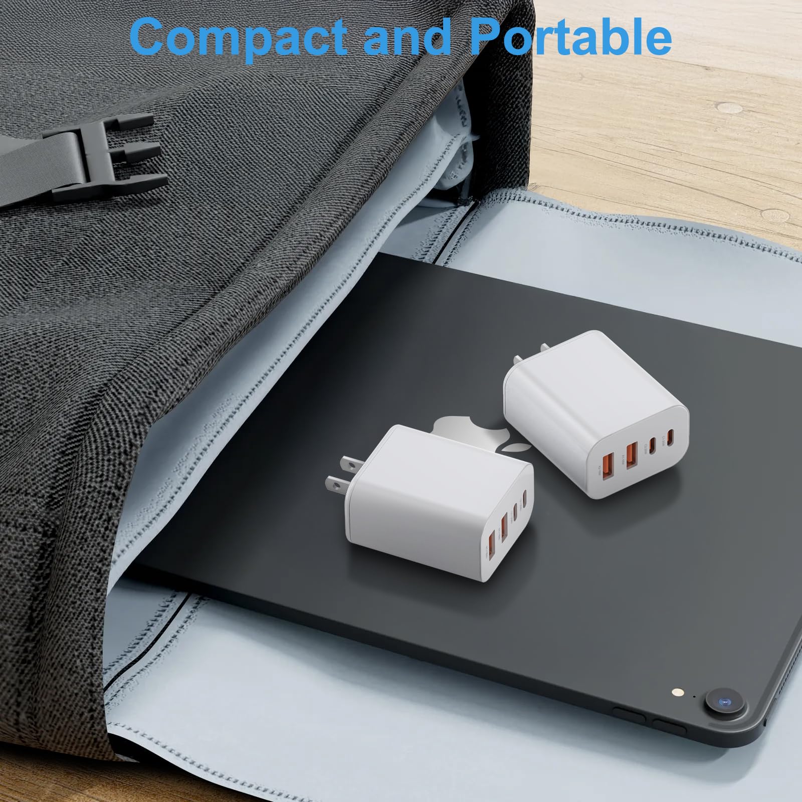 Foto 6 | Bloque De Carga Usb C, Cubo De Carga Pd+qc De Doble Puerto De 40 W - Venta Internacional.