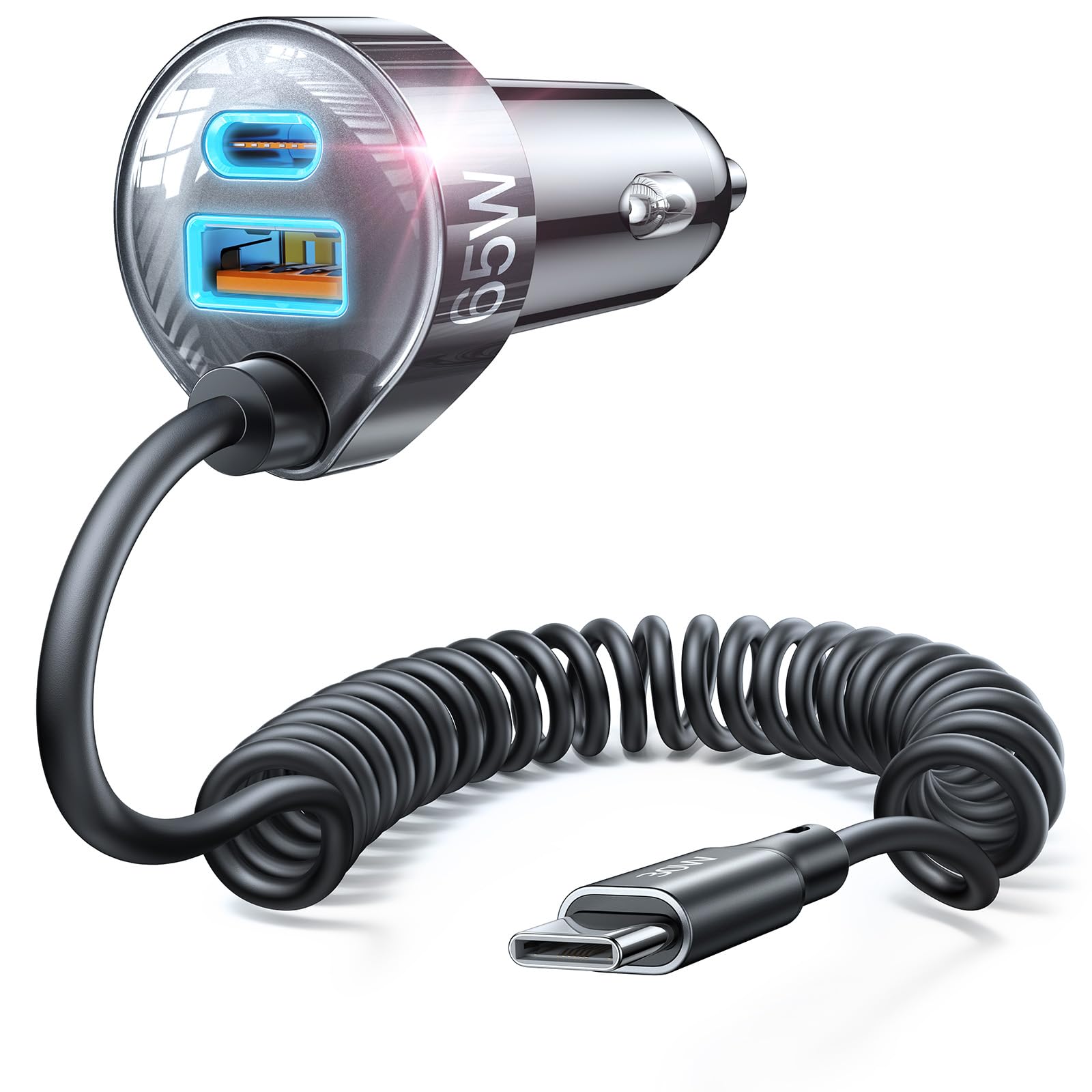 Foto 2 pulgar | Cargador De Coche Lisen De Carga Rápida Tipo C De 65 W Para Samsung - Venta Internacional.