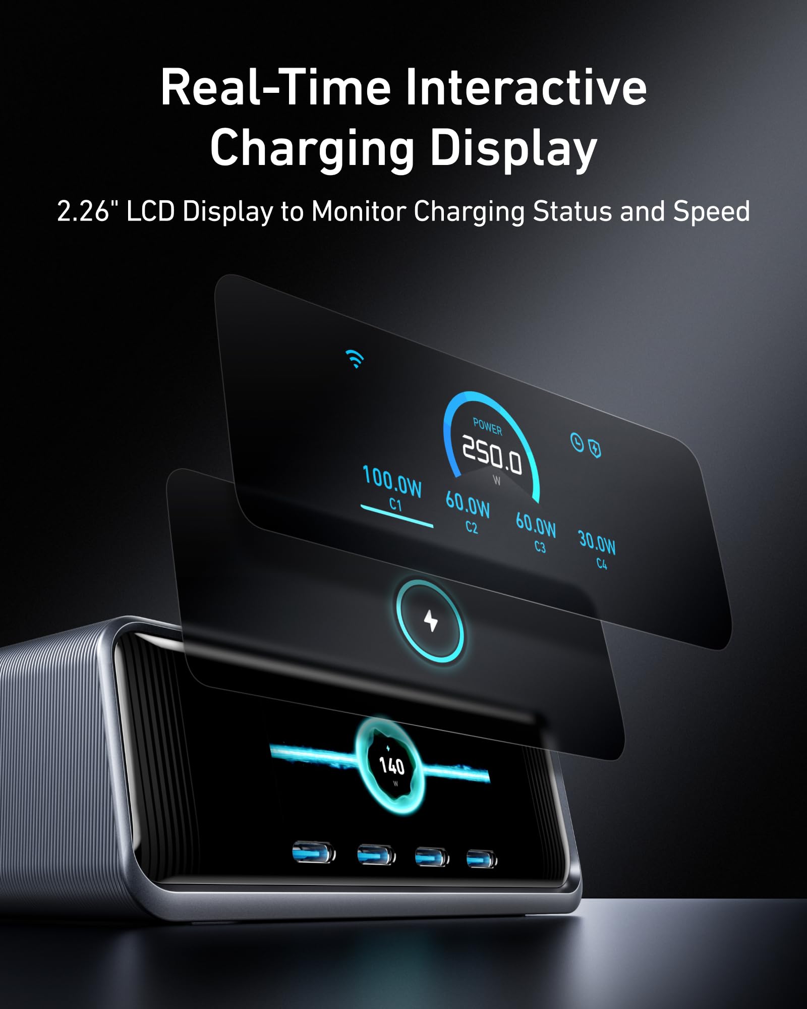 Foto 7 | Cable + Estación De Carga Anker Prime Usb C A Usb C 240w - Venta Internacional.