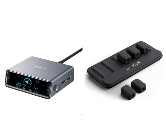 Foto 1 | Estación De Carga Anker Gan Ultrarrápida De 6 Puertos De 250 W Con Gestión De Cables - Venta Internacional.