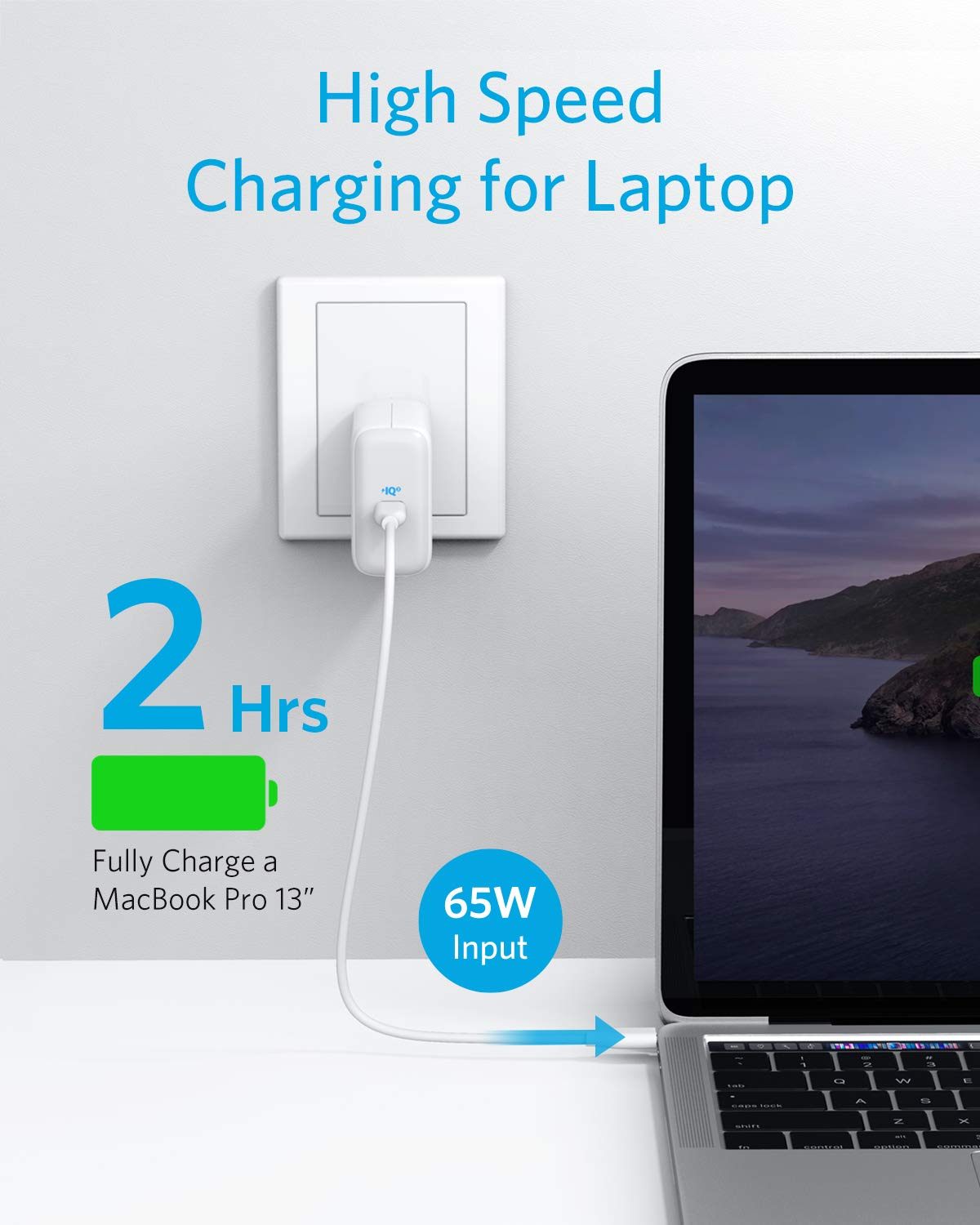 Foto 3 pulgar | Cargador Usb C Anker Powerport Iii De 65 W Para Macbook Iphone - Venta Internacional.