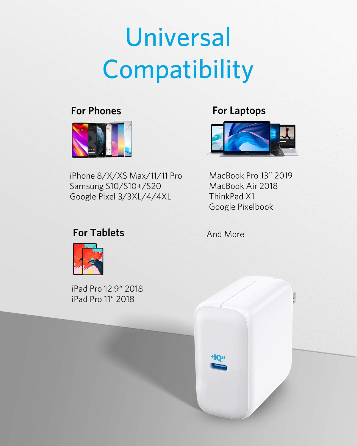 Foto 6 pulgar | Cargador Usb C Anker Powerport Iii De 65 W Para Macbook Iphone - Venta Internacional.