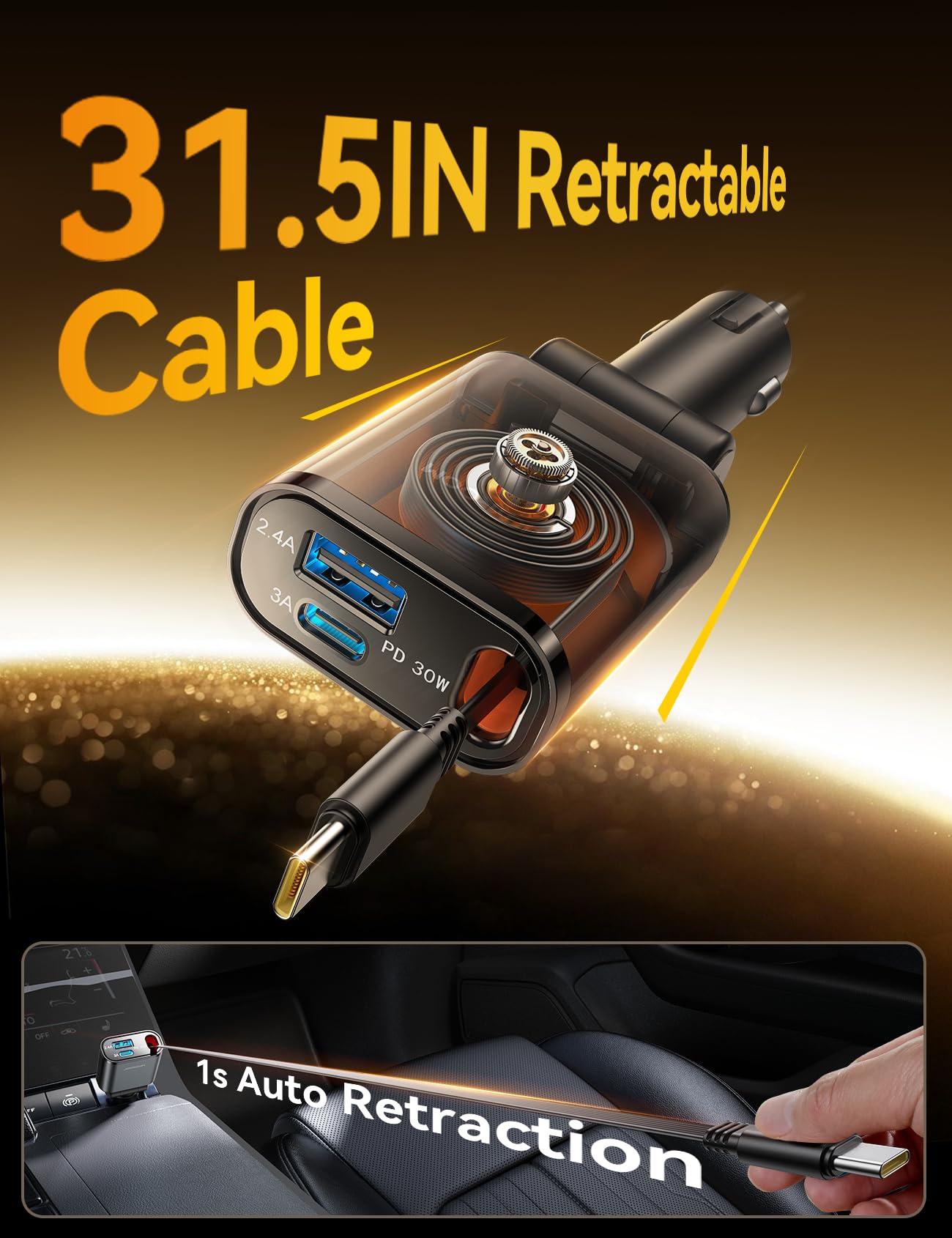 Foto 6 | [cargador De Coche] Joyroom 2025 Ultradelgado De 57 W Tipo C Para Iphone 16 - Venta Internacional.