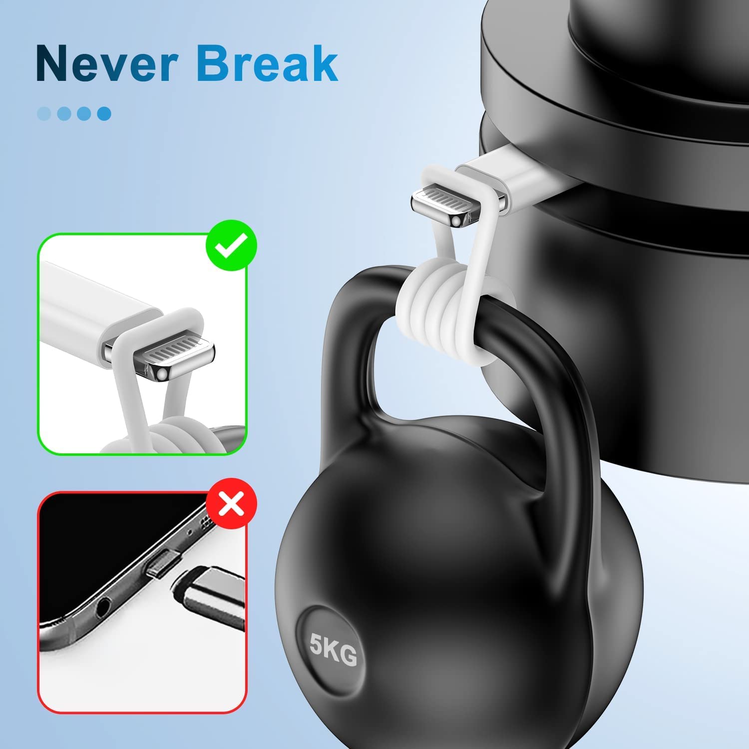 Foto 6 pulgar | Cable De Carga Cyvensmart 3 En 1 Usb-a A Lightning/usb-c/micro - Venta Internacional.