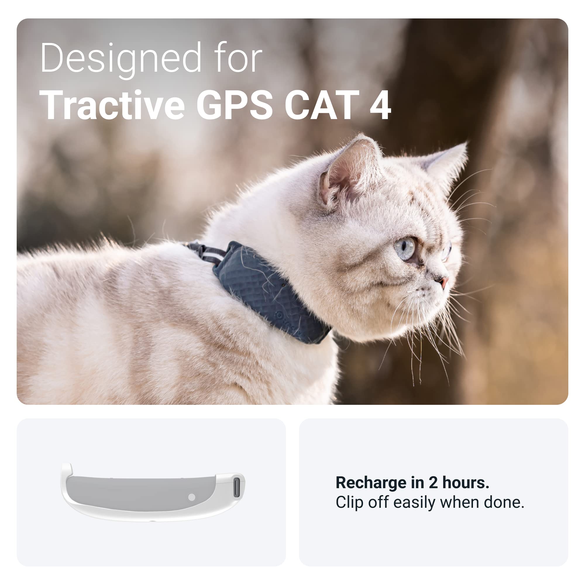 Foto 3 | Cargador Gps Tractive Gps Dog 4 (lte) Con Clip - Venta Internacional.
