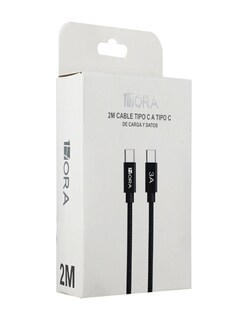Foto 4 | Cable De Datos Tipo C A Tipo 2 Metros + Gratis Termo Güish De Regalo