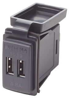 Foto 2 | Cargador Usb Blue Sea Systems 1039 Dual 12/24 V 4,8 A - Venta Internacional.