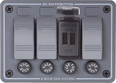 Foto 3 | Cargador Usb Blue Sea Systems 1039 Dual 12/24 V 4,8 A - Venta Internacional.
