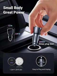 Foto 5 | Cargador Para Carro Ugreen 2-port Fast Car Charger 52.5w Negro