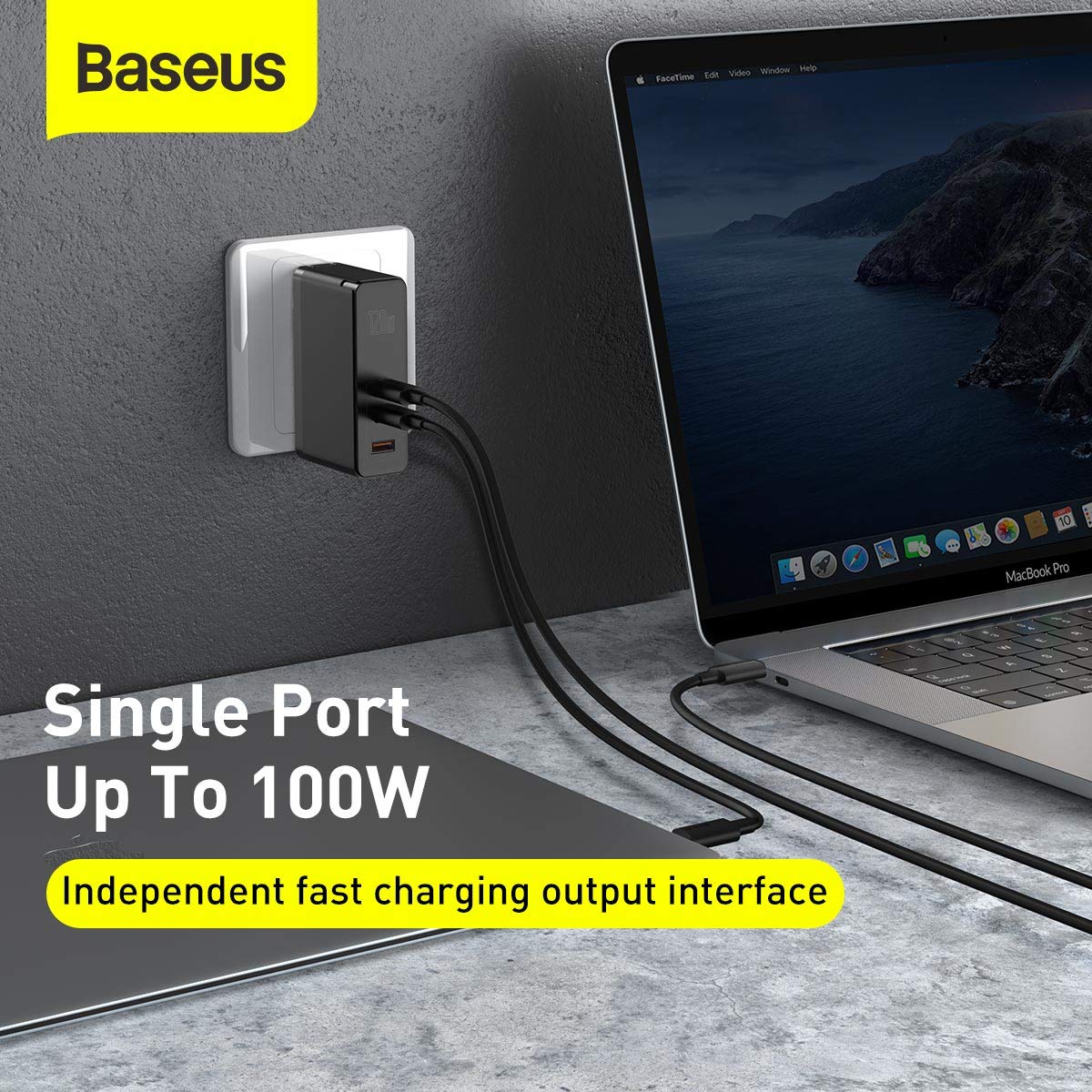 Foto 3 pulgar | Cargador Usb C Baseus Cargador Rápido Gan Ii De 120 W Con Cable De 100 W - Venta Internacional.