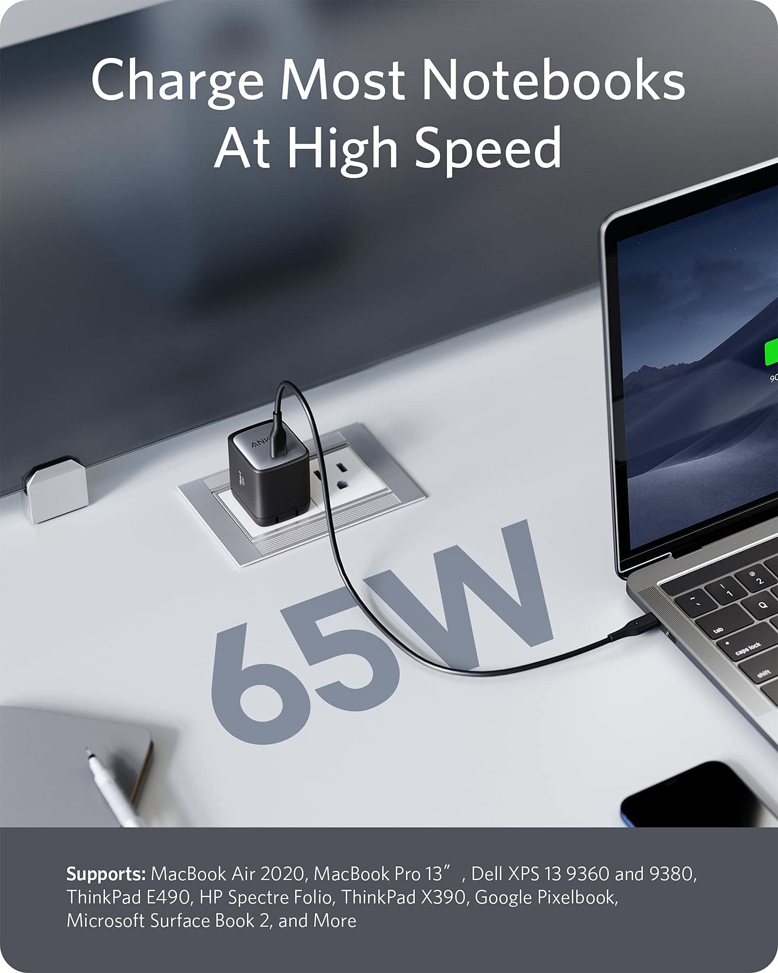 Foto 4 pulgar | Cargador tipo Usb-C Anker para MacBook Pro-Venta Internacional