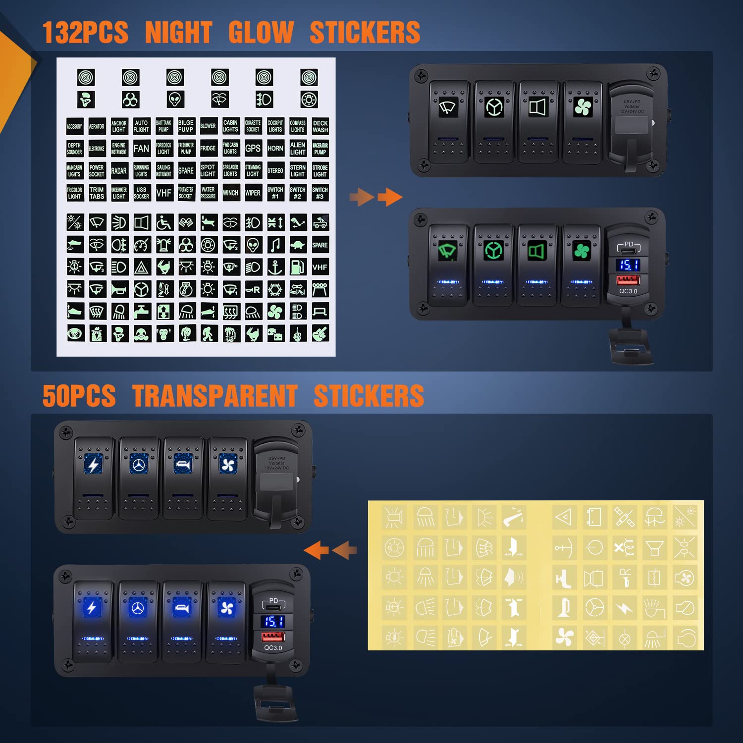 Foto 4 pulgar | Switch Box Nilight De 4 Canales, 12 V, Con Cargador Pd Tipo C Y Qc 3.0 - Venta Internacional.