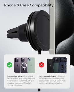 Foto 5 | Soporte De Coche Con Carga Inalámbrica Iottie Velox Qi2 Mini Air Vent - Venta Internacional.