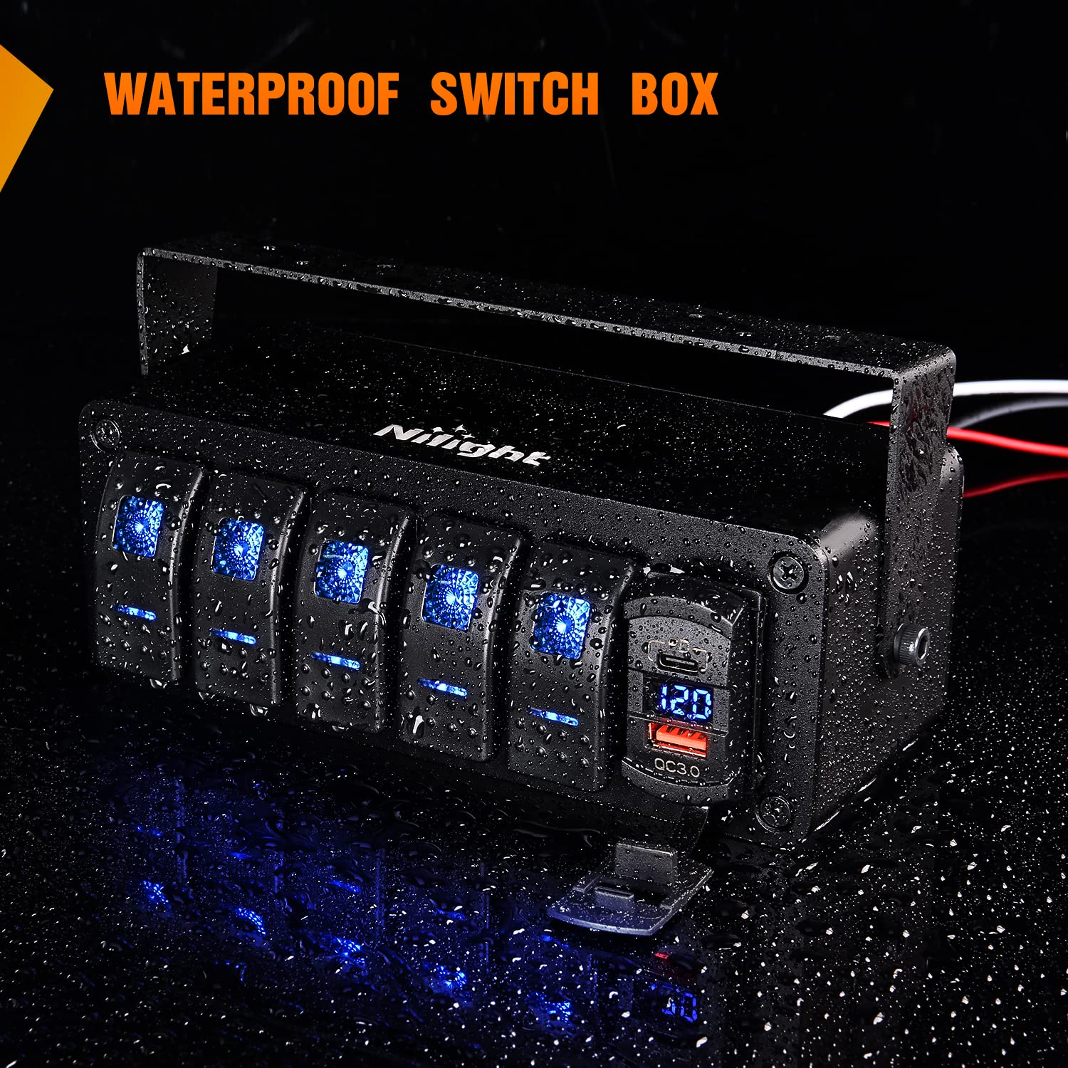Foto 7 pulgar | Caja De Interruptores Nilight De 5 Canales Y 12 V Con Cargador Pd Tipo C Y Qc 3.0 - Venta Internacional.