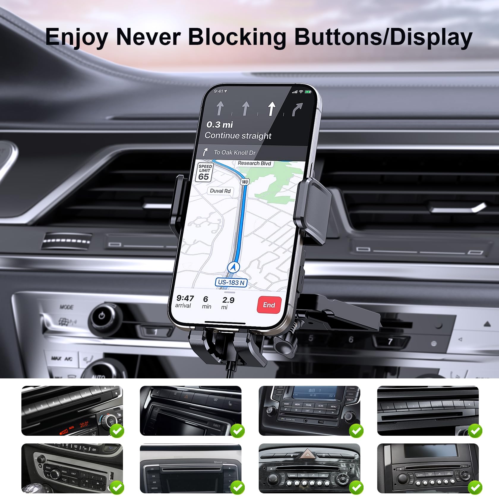 Foto 3 pulgar | Cargador De Coche Inalámbrico Mokpr De Carga Rápida Para Iphone Samsung - Venta Internacional.