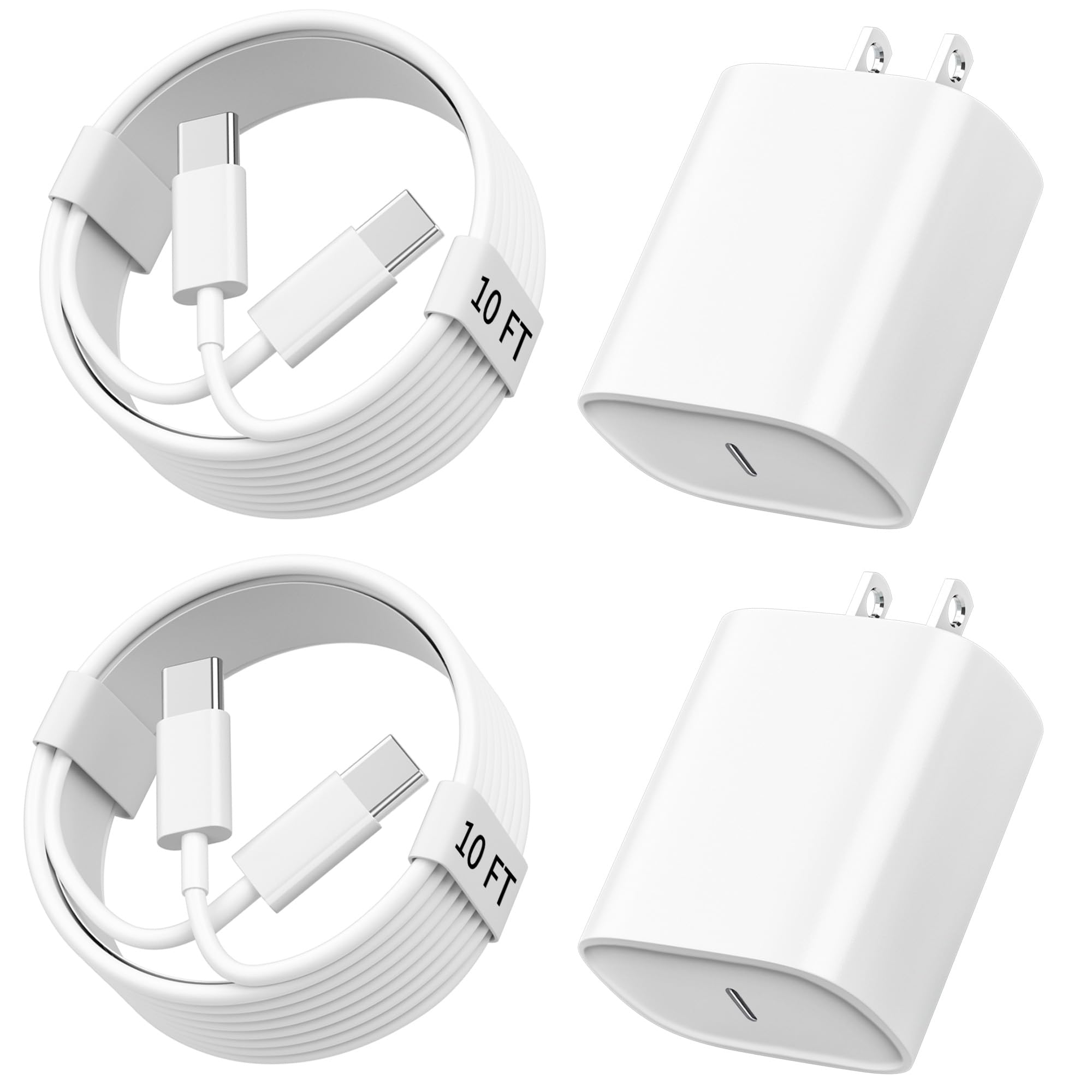 Foto 2 pulgar | Cargador Ubearkk Usb C De 20 W Para Iphone 15/16 Con Cable De 10 Pies - Venta Internacional.