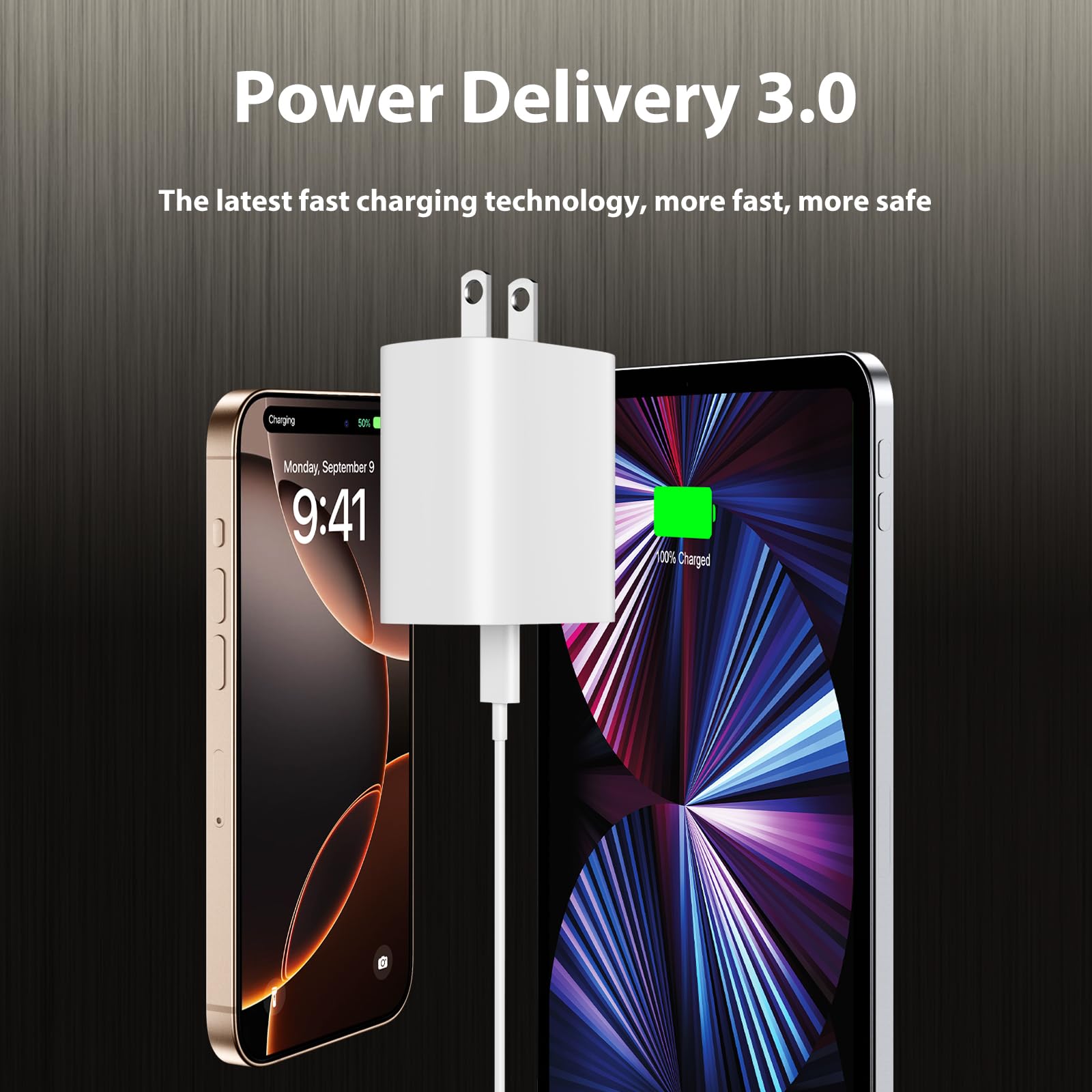 Foto 5 pulgar | Cargador Ubearkk Usb C De 20 W Para Iphone 15/16 Con Cable De 10 Pies - Venta Internacional.