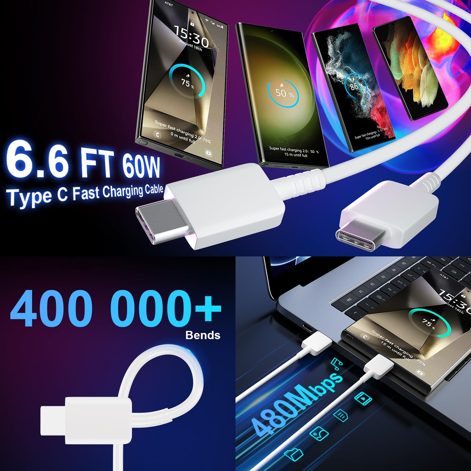Foto 5 pulgar | Cargador Rápido Usb C Ubearkk 25w Para Samsung Galaxy S25/s24 - Venta Internacional.
