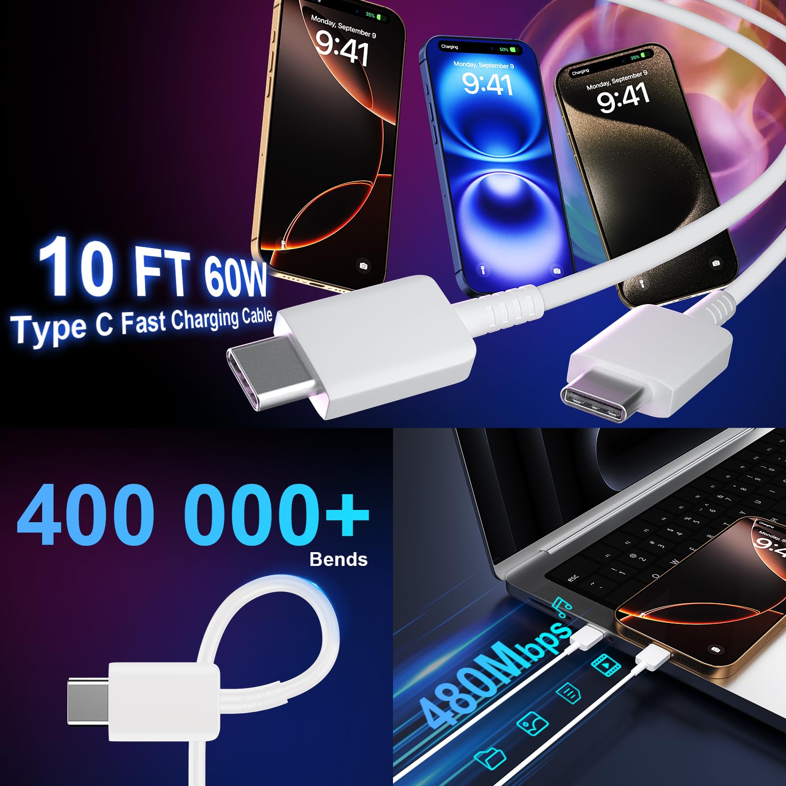 Foto 4 pulgar | Adaptador De Corriente Usb-c Charger + Cable De 30 W Para Iphone 16 Pro Max - Venta Internacional.